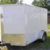 Enclosed Single Axle Work Trailer, 7x10 in White, V-Nose - $2564 (Fayetteville) - Image 1