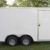 Enclosed 8.5x12 ATV Trailer in White w/ V-Nose, 6'6