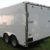 Enclosed 8.5x12 ATV Trailer in White w/ V-Nose, 6'6