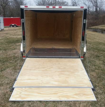 7 x 12 tandem axle low rider ez rider cargo motorcycle trailer new ...