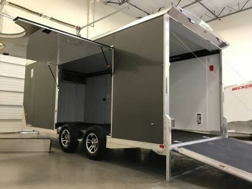 NEW 20' ALUMINUM ENCLOSED UTV/CAR HAULER TRAILER - PREMIUM ESCAPE DOOR