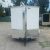MOVING TRAILERS - White 6x8ft Single Axle Enclosed Trailer with RAMP - Image 3