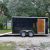 ENCLOSED TRAILERS - 7x14 Black Tandem Axle Enclosed Trailer with RAMP (FL) - Image 1