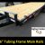 14K Equipment Trailer Flatbed 20 16 7 ton car hauler 24 NEW used open - $4399 - Image 4