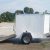 CARGO TRAILERS IN STOCK! Wht Ext. 5x6 Enclosed Trailer with Ramp, - $1686 - Image 2