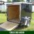 CARGO TRAILERS IN STOCK! Blk Ext 5x6 Enclosed Trailer with Ramp, - $1641 - Image 1