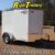 5x8 Cargo Trailers - 2024 White Single axle v-nose Trailer 5 x 8 - $3,699 (CALL TODAY ☎️ 833-317-4448!!!!) - Image 1